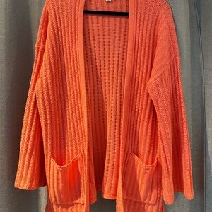 American Eagle ribbed open front cardigan